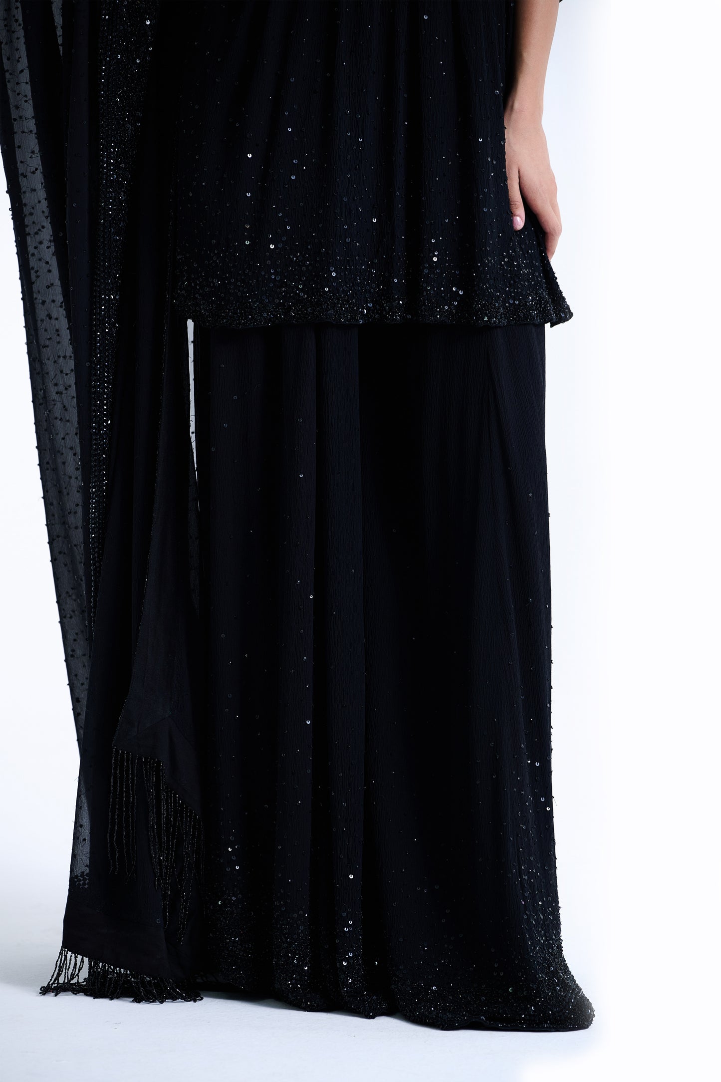 Sharara Set in Stone and Sequin Embroidery