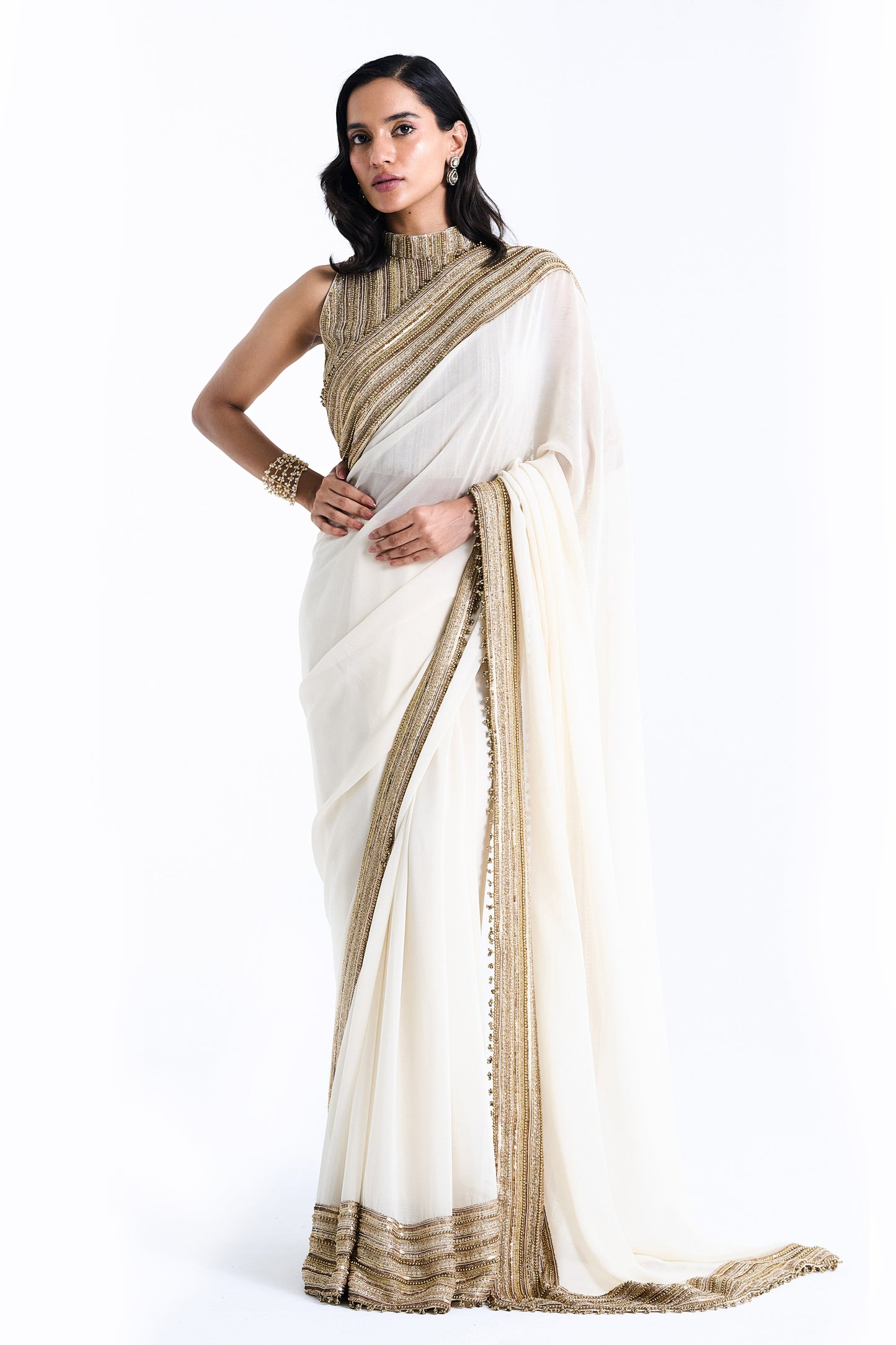 Sari Set in Sequin Loat Embroidery