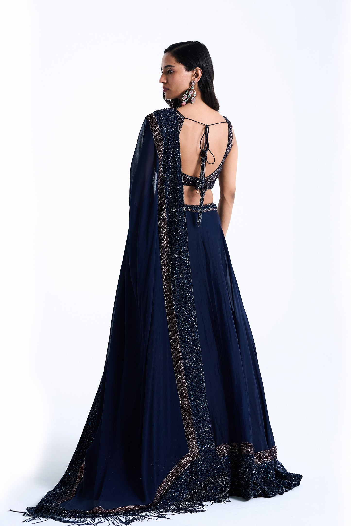 Lehenga Set in Stone and Sequin Embroidery