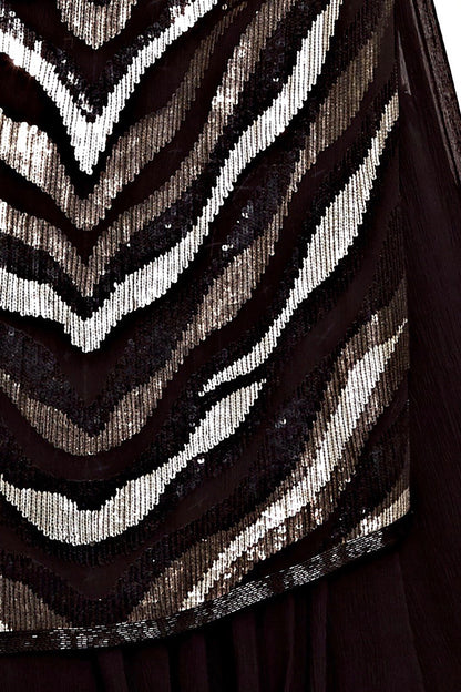 Kurta Set with Metallic Sequins Embroidery