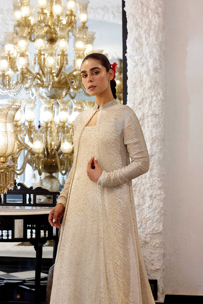 Jacket Set in Sequin Embroidery