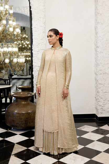 Jacket Set in Sequin Embroidery