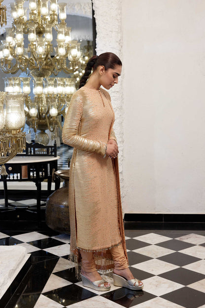 Kurta Set in Side sheeted Sequin Embroidery