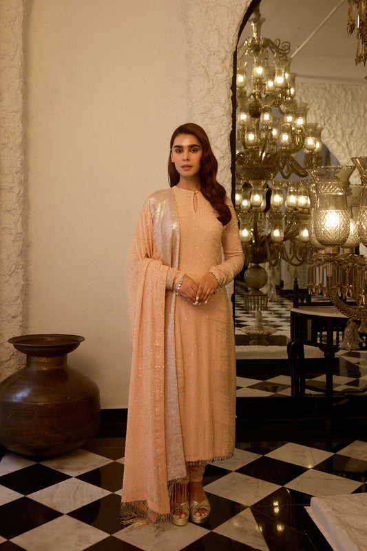 Kurta Set in Side sheeted Sequin Embroidery