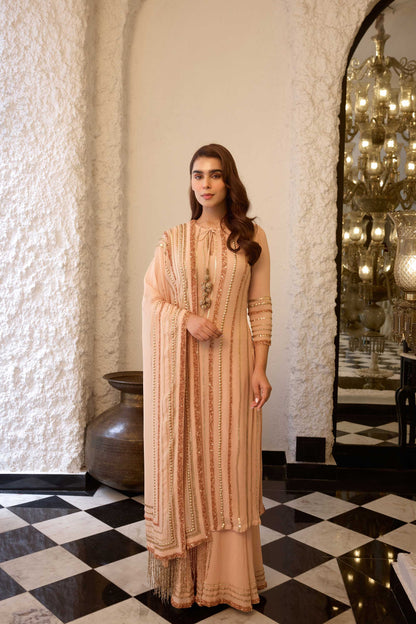 Kurta Set in Sequin Lines embroidery