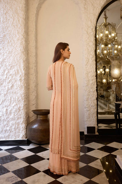 Kurta Set in Sequin Lines embroidery