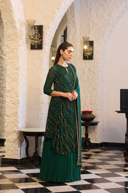 Kurta Set in Gold Sequin Embroidery