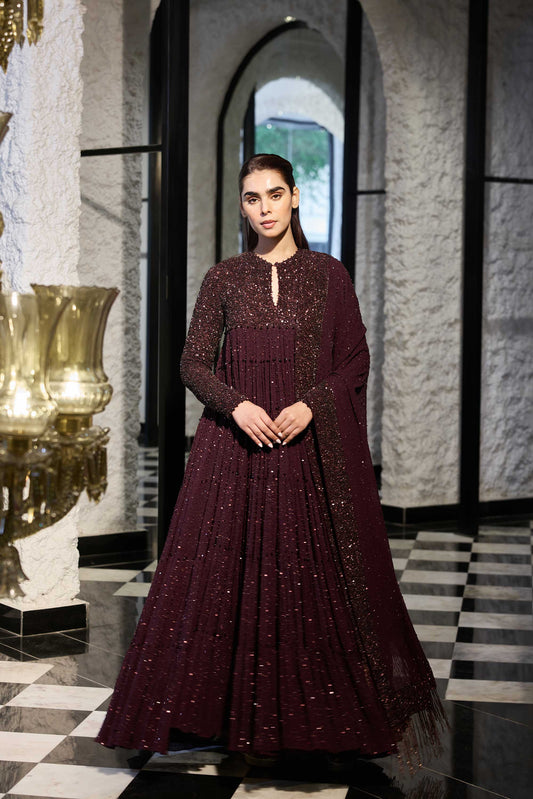 Kurta Set in tonął sequin sprinkle embroidery