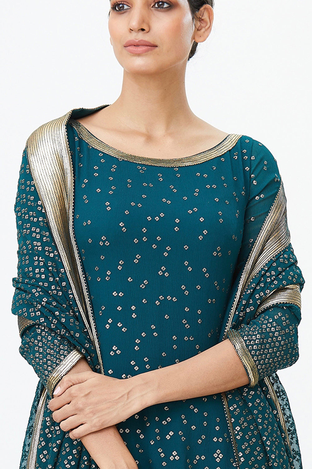 Gharara Set with Bandini inspired Sequins Embroidery