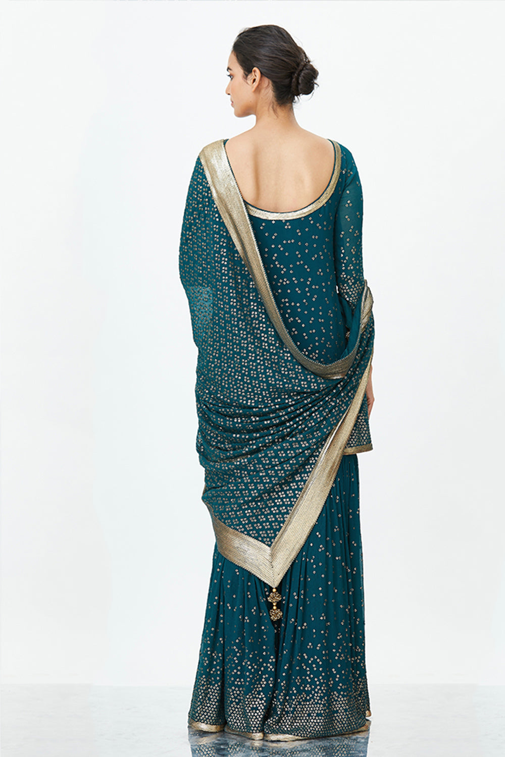 Gharara Set with Bandini inspired Sequins Embroidery