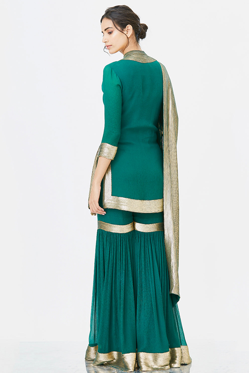 Gharara Set with Sheeted Sequins Embroidery