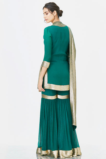 Gharara Set with Sheeted Sequins Embroidery