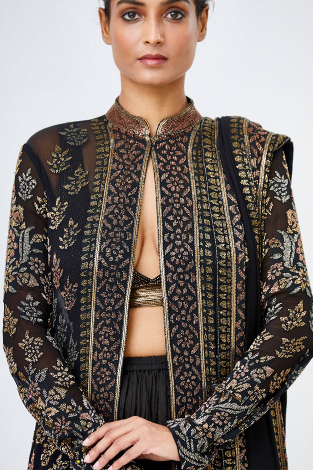 Jacket Set in Beadwork Embroidery