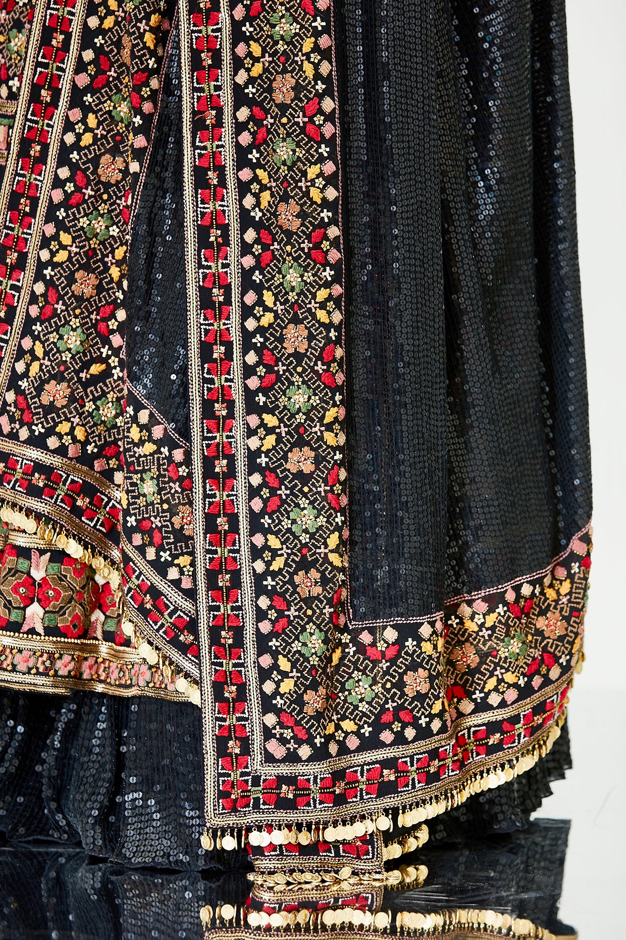 Anarkali Kurta Set in Tribal Thread Embroidery