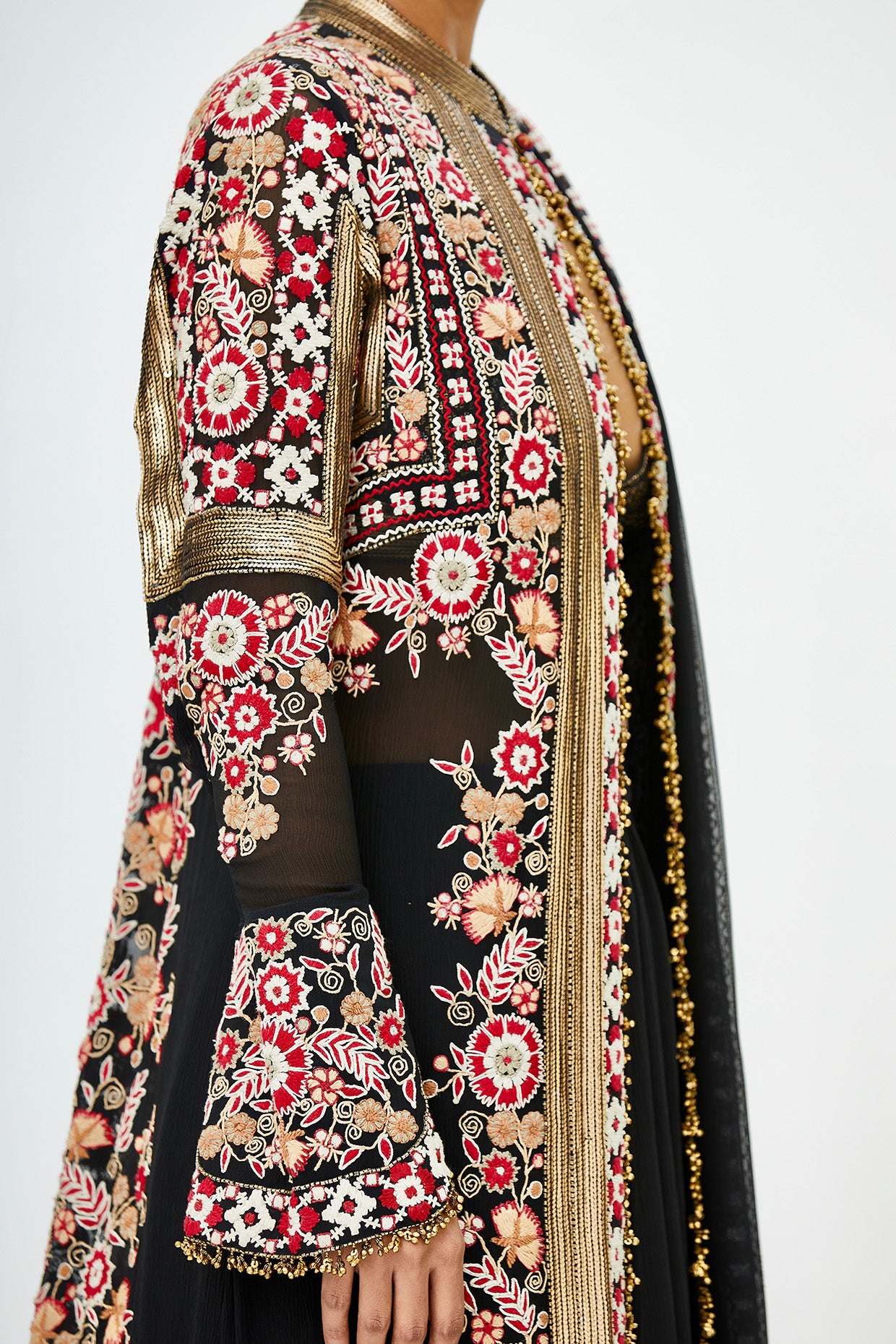 Jacket Set in Tribal Embroidery