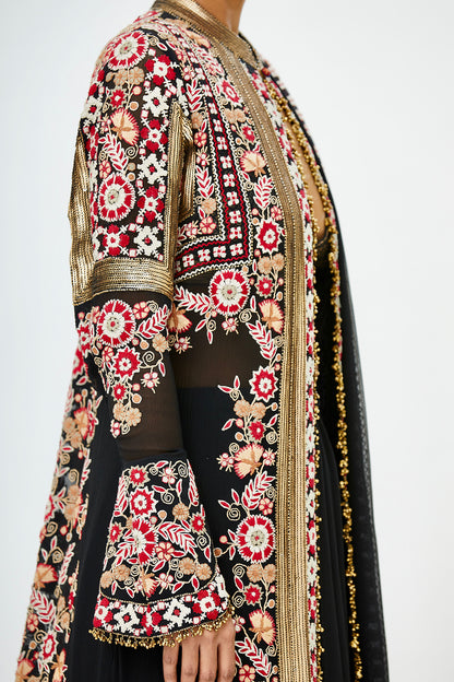 Jacket Set in Tribal Embroidery