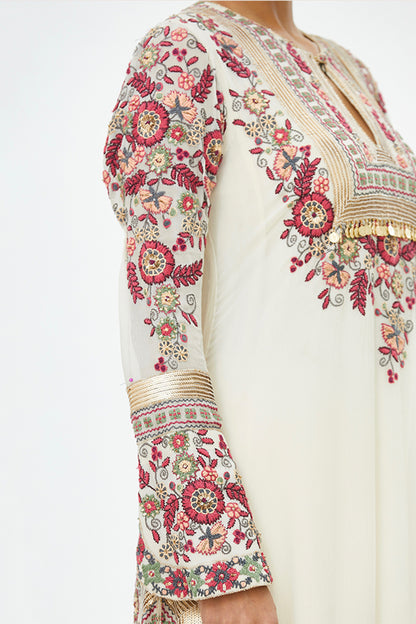 Kurta Set in Tribal Thread Embroidery