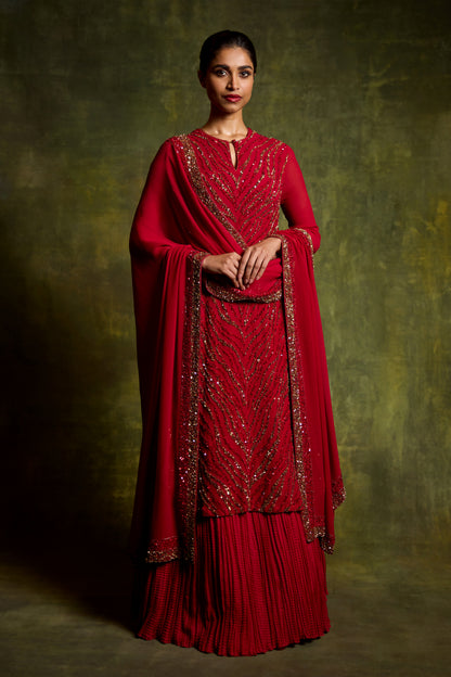 Kurta Set in Sequin Embroidery