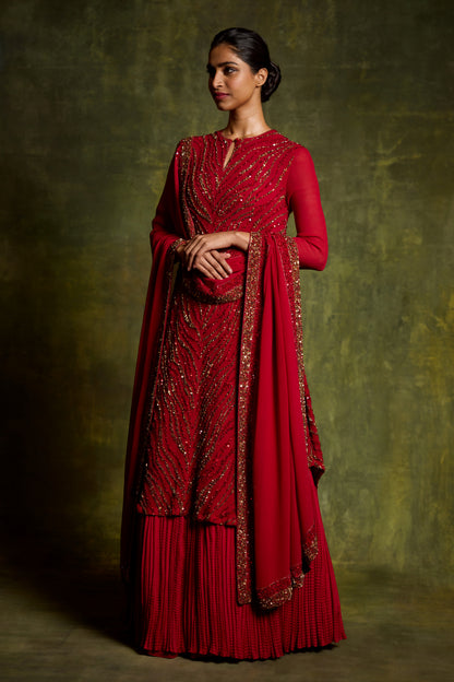 Kurta Set in Sequin Embroidery