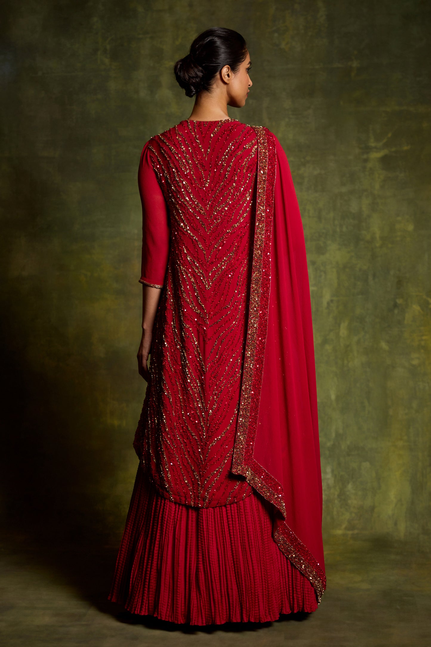 Kurta Set in Sequin Embroidery