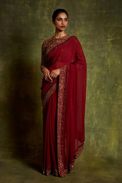 Sari Set in Double Border Design