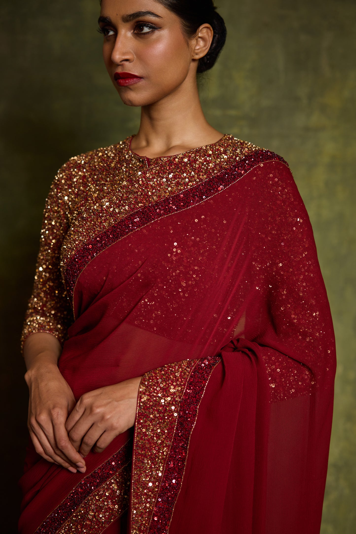 Sari Set in Double Border Design