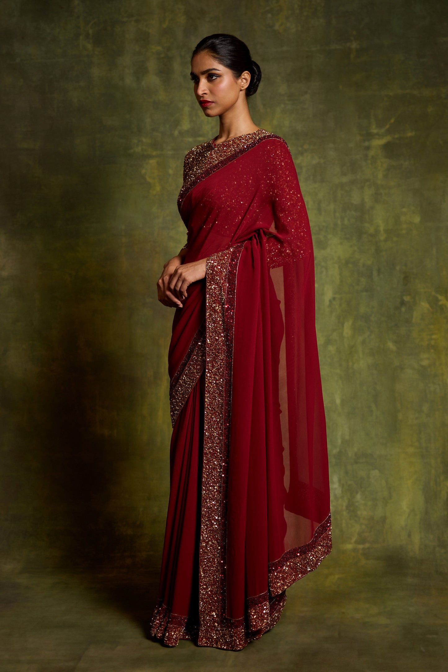 Sari Set in Double Border Design