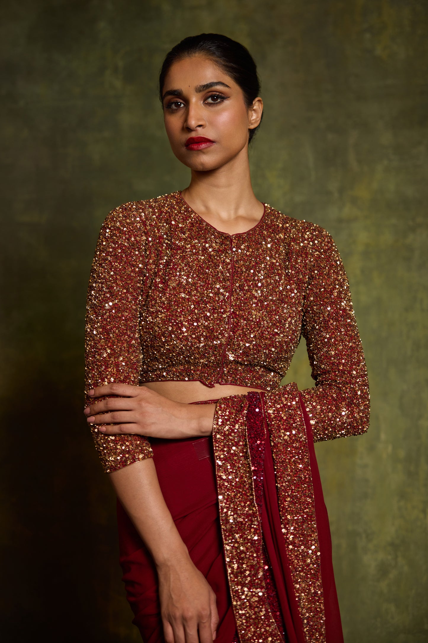 Sari Set in Double Border Design