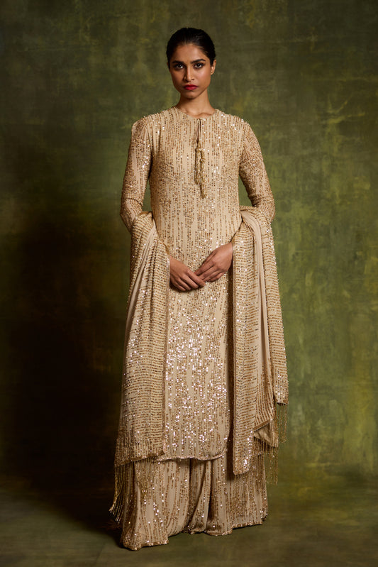 Kurta Set in Sequin Embroidery