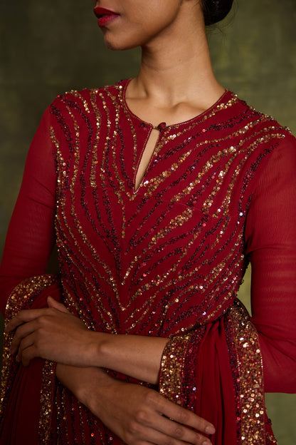 Kurta Set in Sequin Embroidery