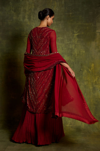 Kurta Set in Sequin Embroidery