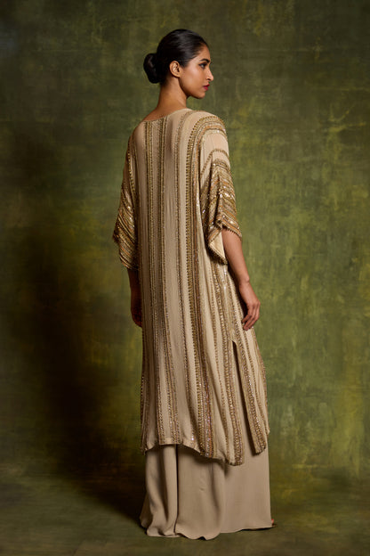 Kaftan Set in Sequin Loat Embroidery
