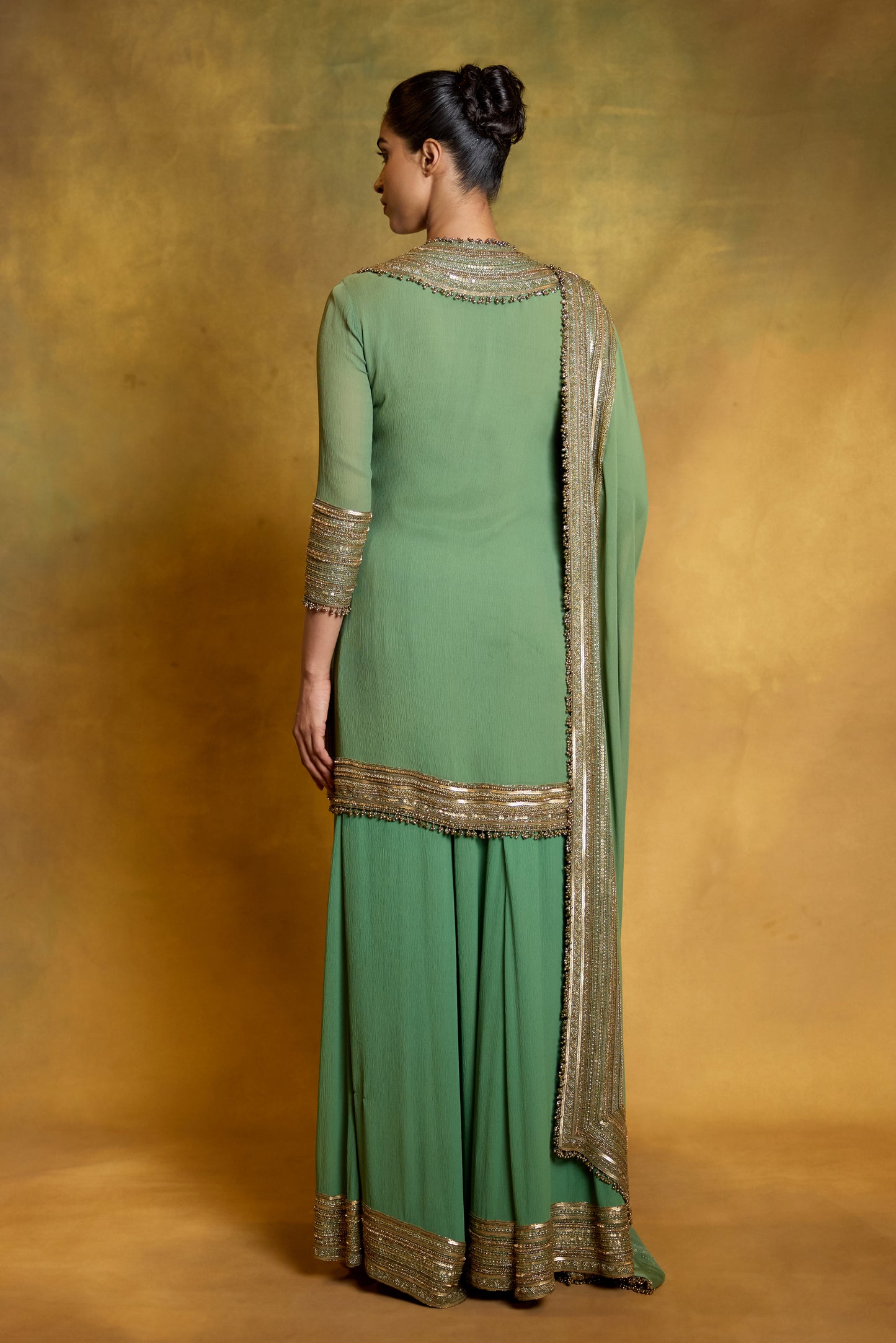 Sharara Set with Mix Loat Sequin Embroidery
