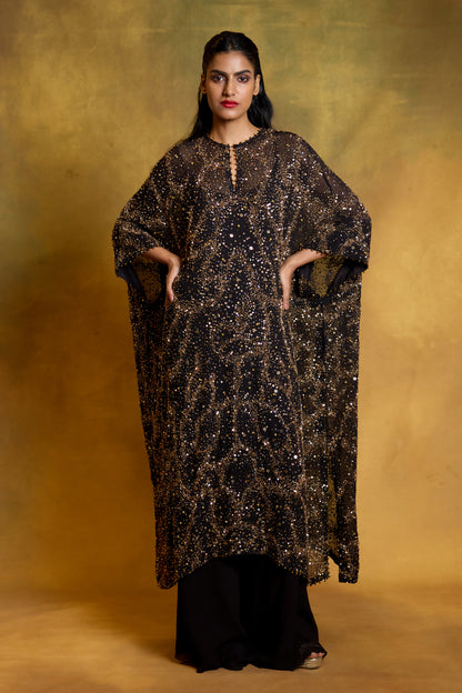 Kaftan Set in Sequin Sprinkle & Stone Work
