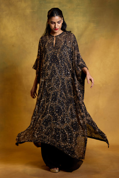 Kaftan Set in Sequin Sprinkle & Stone Work