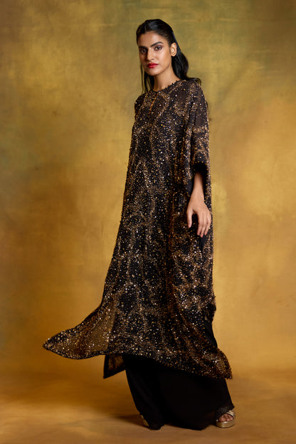Kaftan Set in Sequin Sprinkle & Stone Work