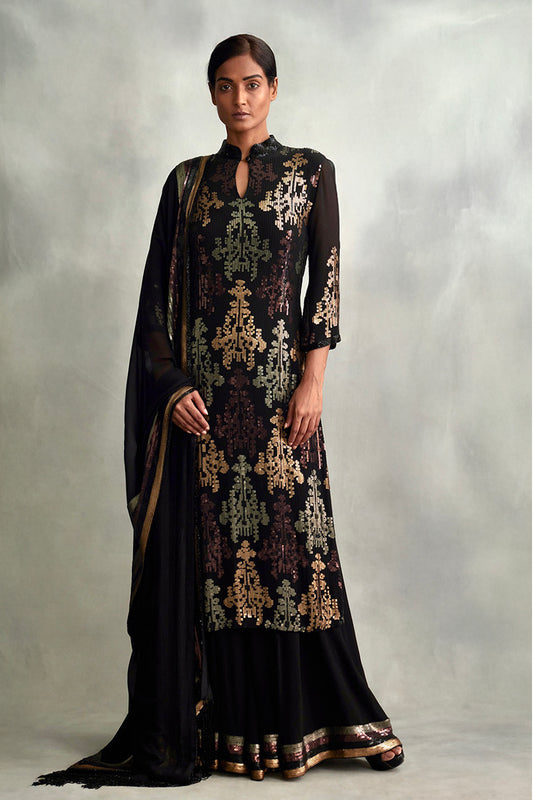Kurta Set in Lustrous Sequins embroidery