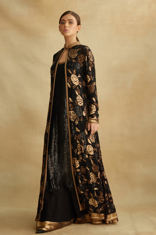Jacket Set in signature Rose embroidery