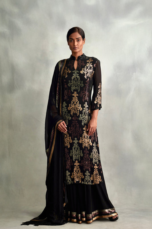 Kurta Set in Lustrous Sequins embroidery