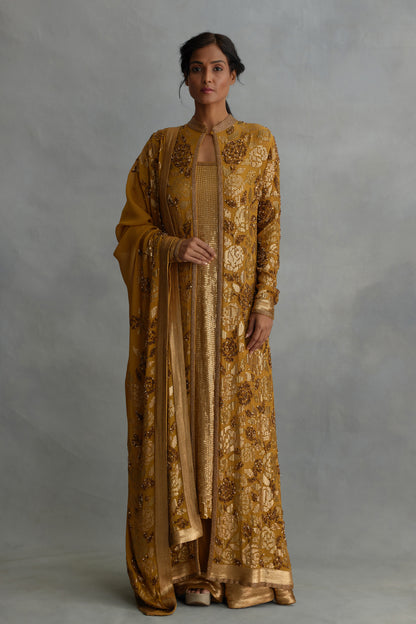 Jacket Set in Signature Rose Embroidery