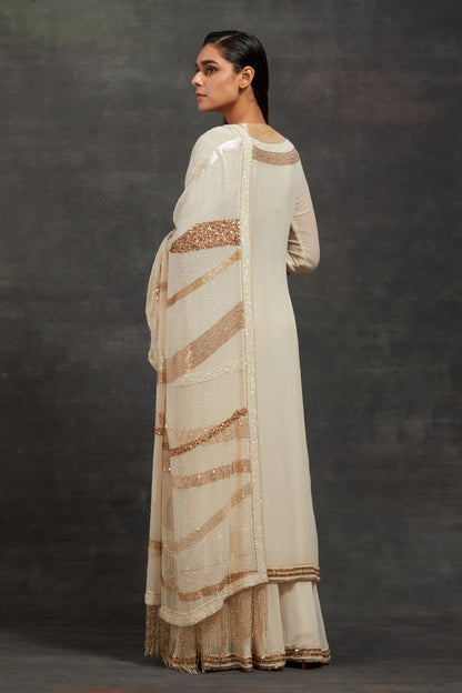 Kurta Set in Gold Sequin Embroidery
