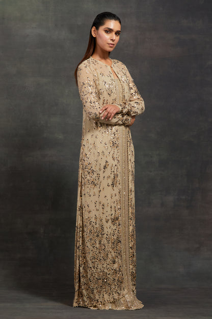 Jacket set in Sequin Textured Snake Pattern