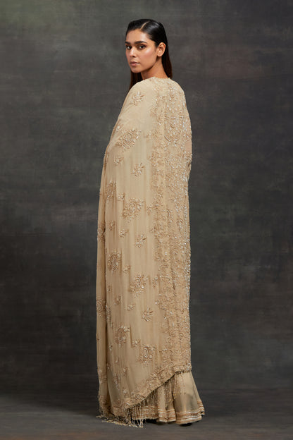 Kurta Set In Pearl,Thread and Sequin Embroidery