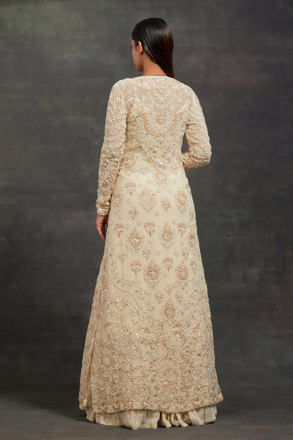 Jacket Set In Pearl, Sequin and Thread Embroidery