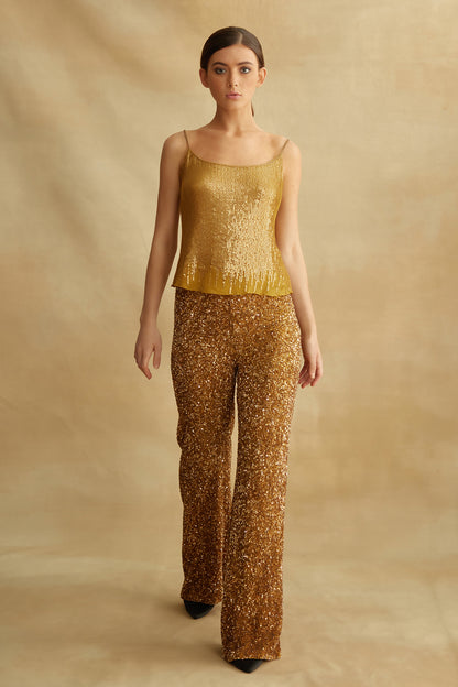 Jacket Set with Sequin Embroidery