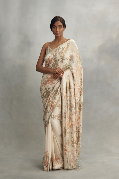 Sari Set in Mix Small Sequin Embroidery