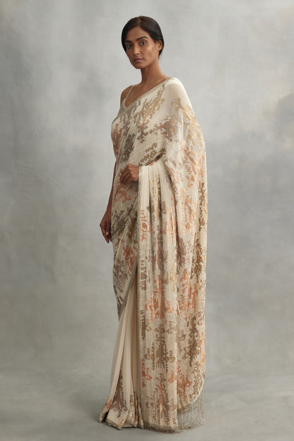 Sari Set in Mix Small Sequin Embroidery