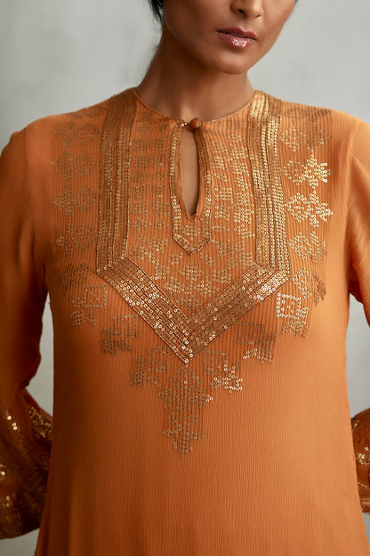 Kurta Set in small sequin embroidery