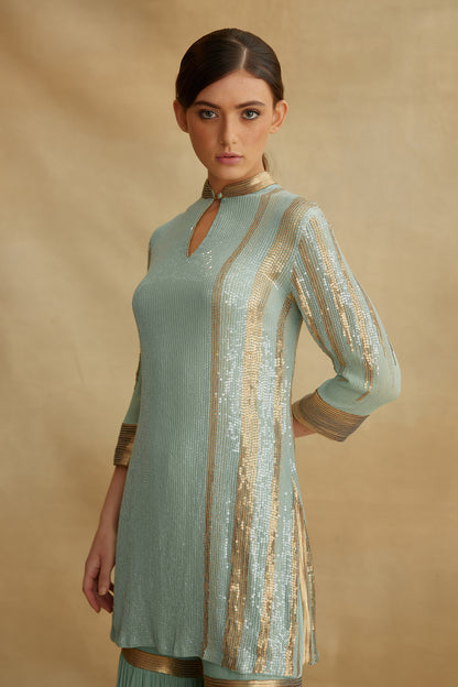 Gharara Set with Sequin Embroidery