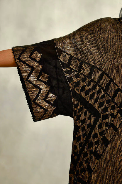 Kaftan Set in Small Sequin Embroidery